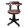 Fauteuil pivotant vintage en bois courbé