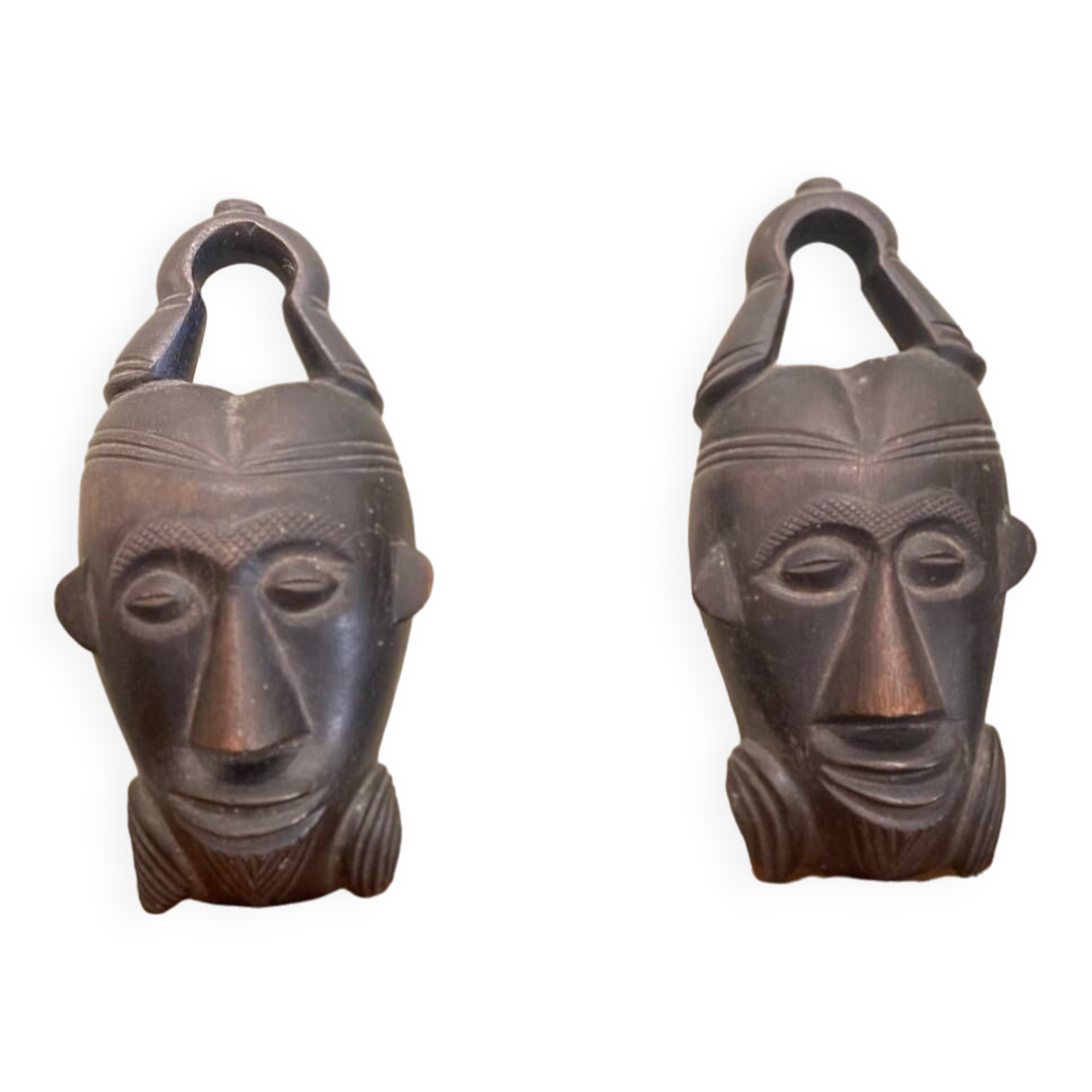 Pair of ethnic masks
