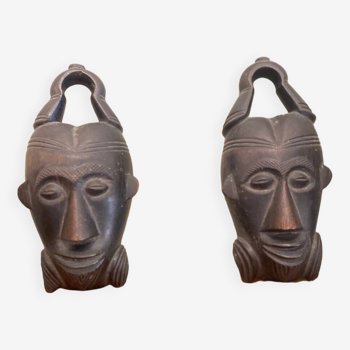 Pair ethnic masks
