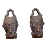 Pair of ethnic masks