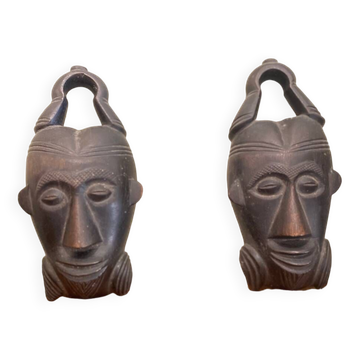 Pair of ethnic masks