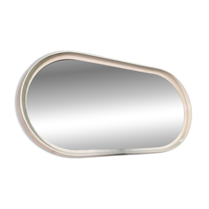 Miroir ovale en laqué