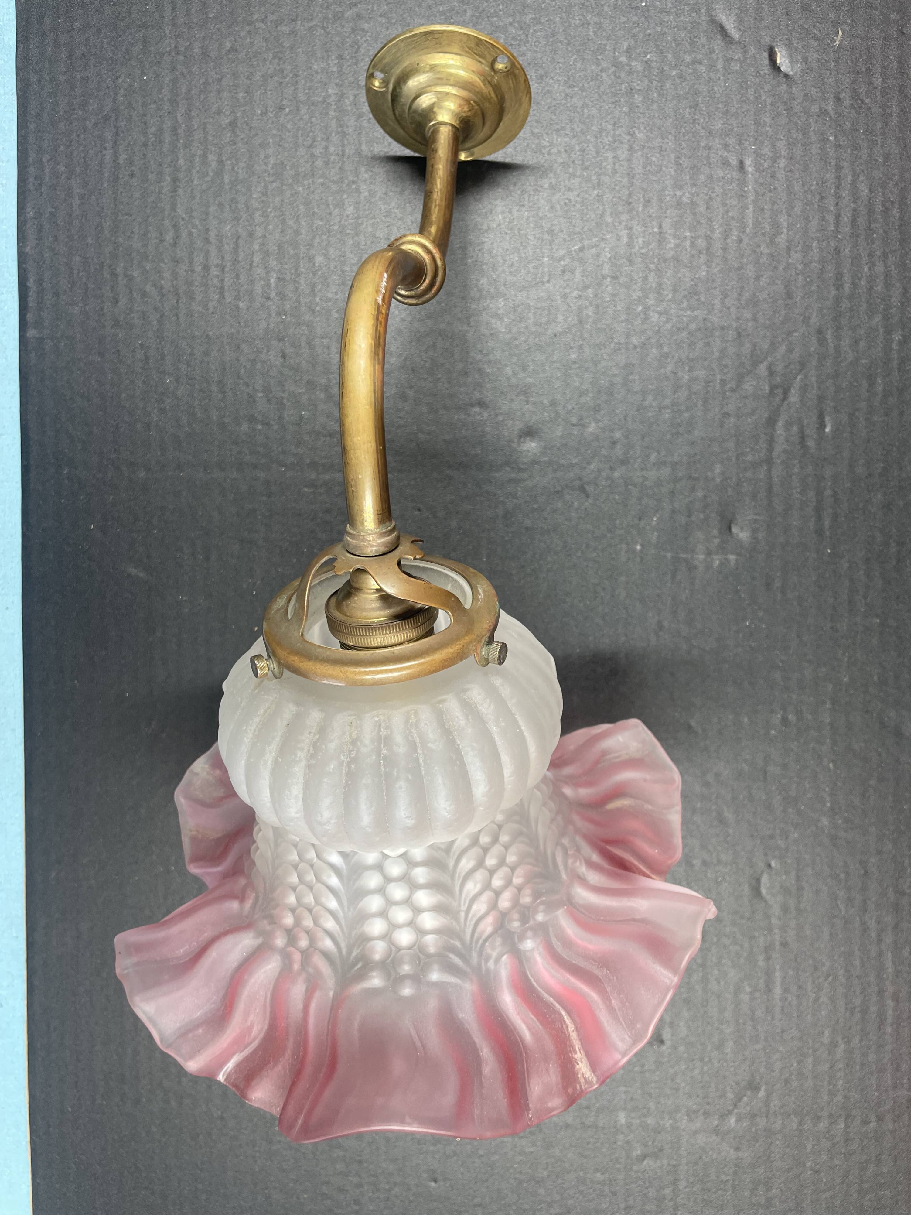 swan neck and tulip wall light circa 1940