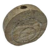 Vintage travertine vase Italy Fratelli Manelli