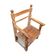 Old Spanish pine wood arm chair