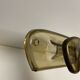 Vintage wall coat holder 70s 3 hooks in smoked plastic
