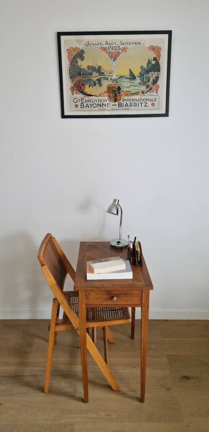 Cannage folding chair 1970