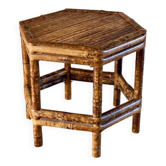 Table basse bambou vintage