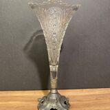 Cone vase, cut crystal bouquet (most certainly Baccarat, Saint Louis ...)