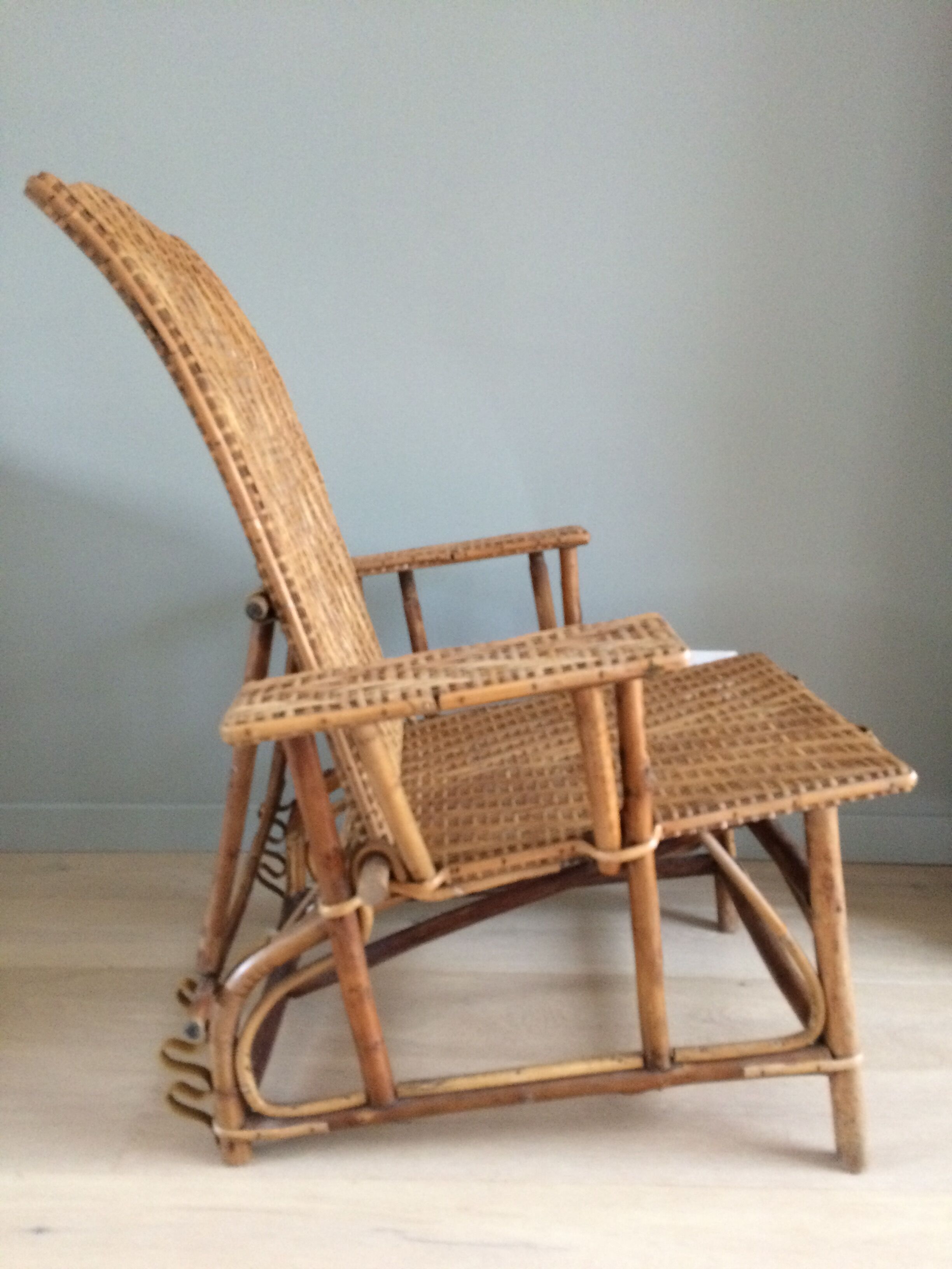 Fauteuil en rotin années 30
