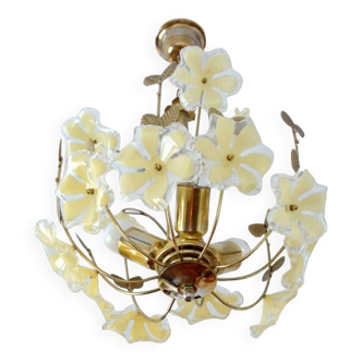 60s flower chandelier