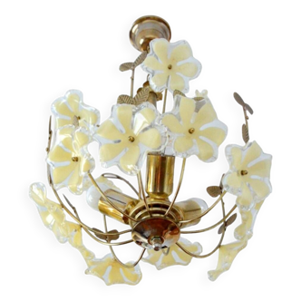 Lustre fleurs années 60