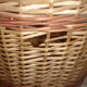 Rattan laundry basket, 1980