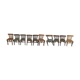 Lot de 10 chaises de bistrot luterma bois