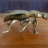 Vintage brass fly ashtray 1970
