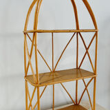 Vintage rattan shelf