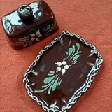 Vintage ceramic butter dish