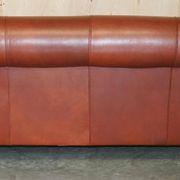 Vintage leather canapé in Art Nouveau style