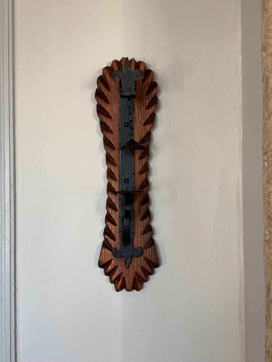 Brutalist wall candlestick
