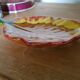 Plat coupe Vallauris en forme de feuille Vintage + couteau