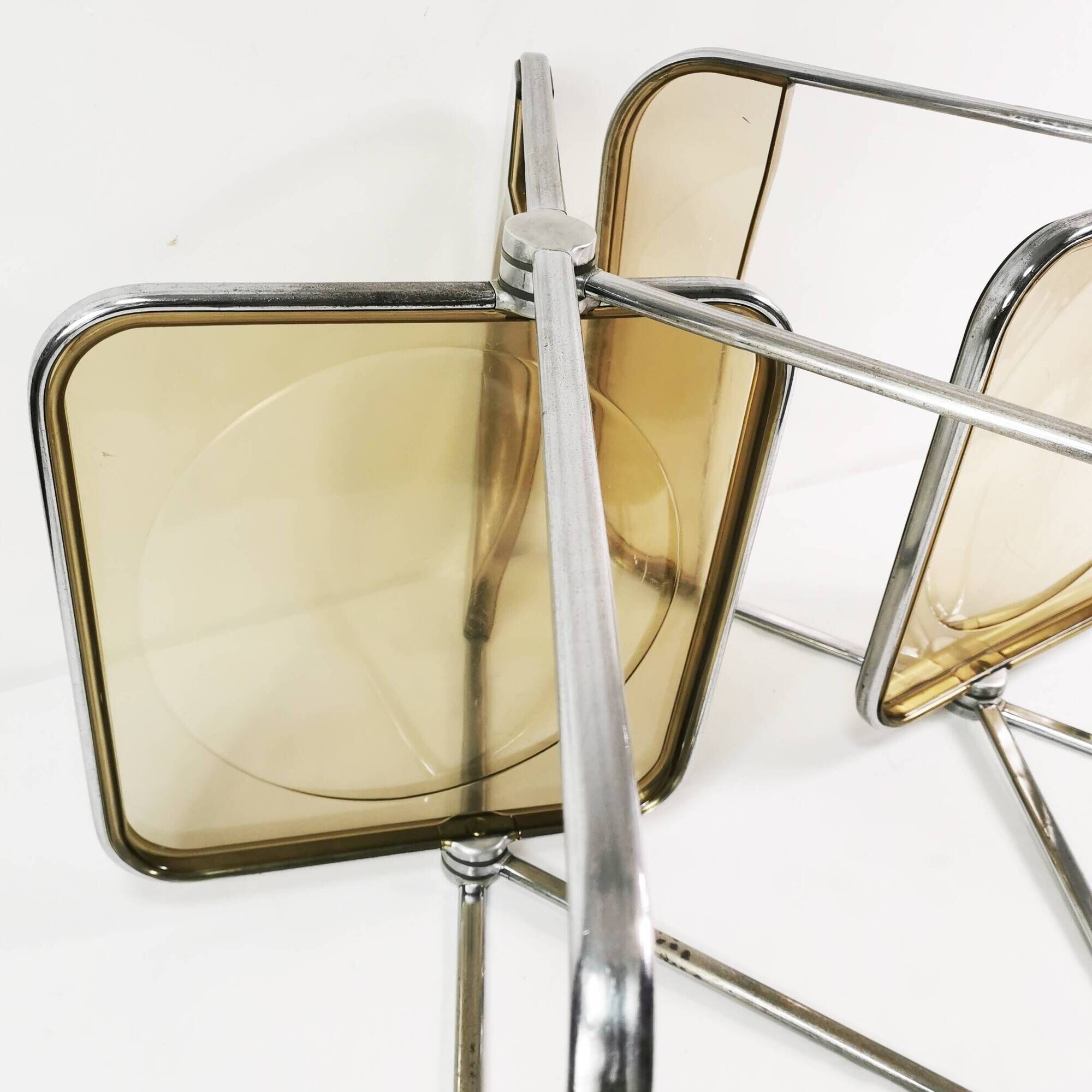 Pair of Plia chairs, Anonima Castelli, designed by Giancarlo Piretti, Italy