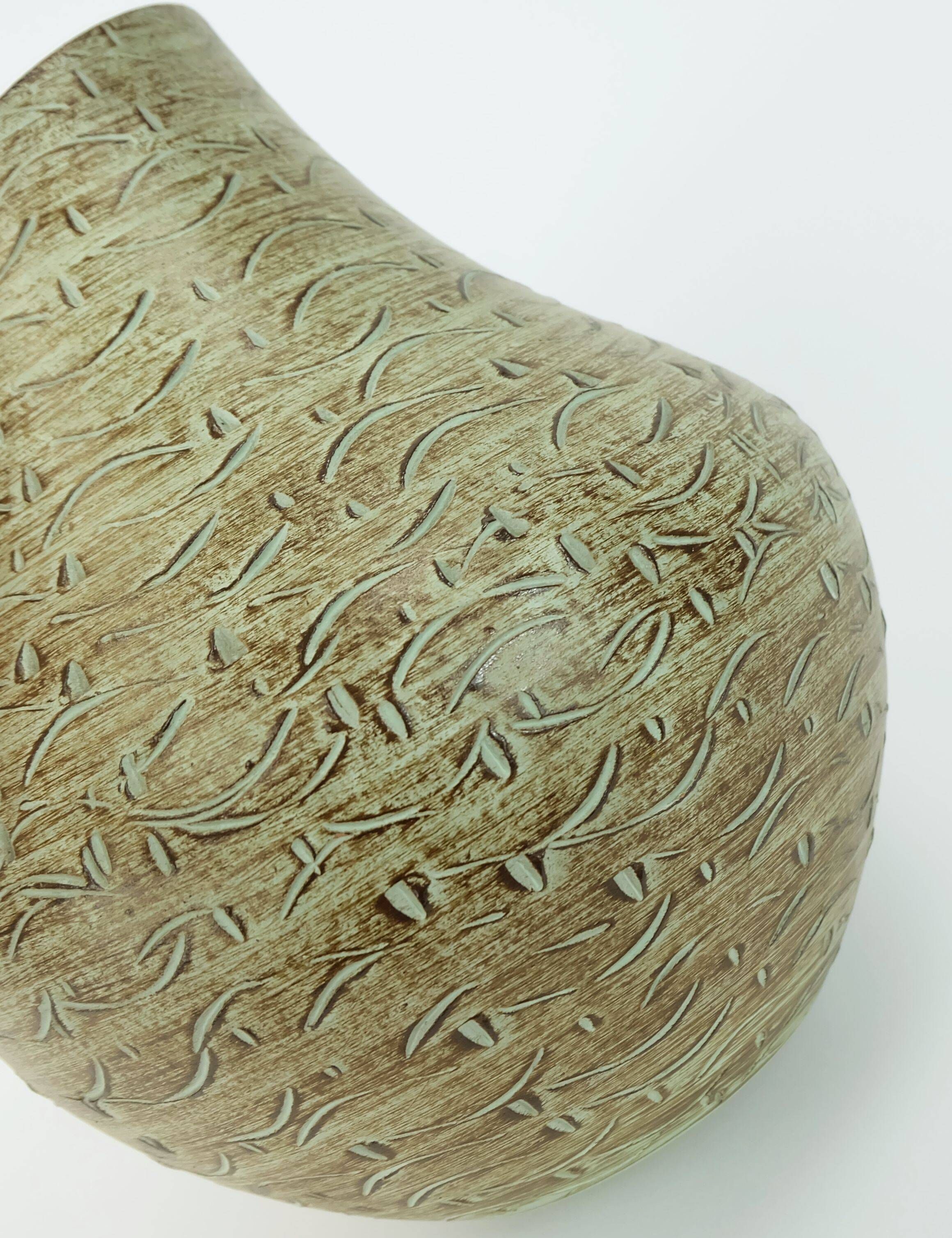 1930s to 1950s VASE dümler&breiden post bauhaus art deco m.277/23 sgraffito