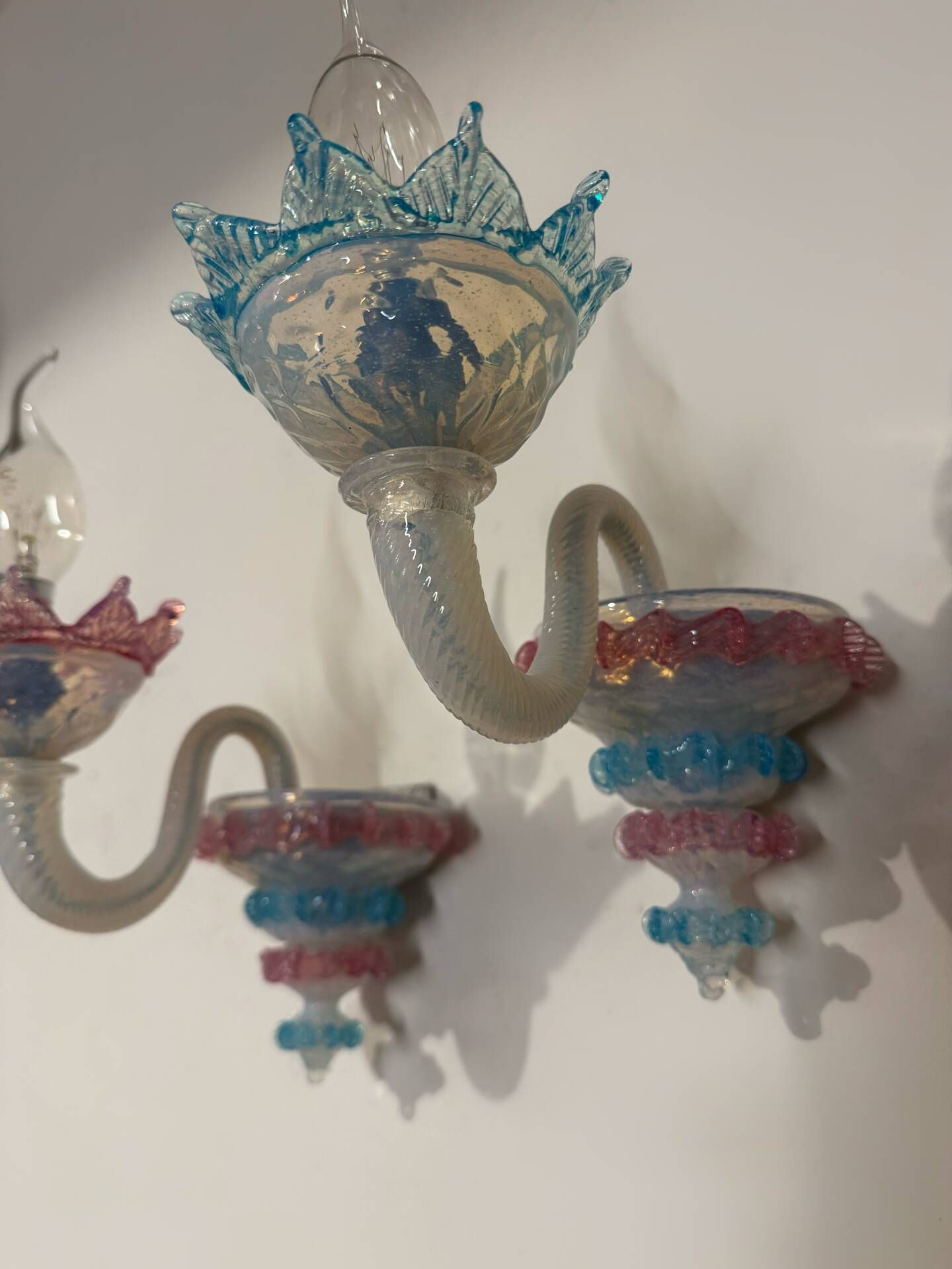 Murano glass wall lights from the 1960s