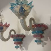 Murano glass wall lights from the 1960s