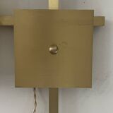 Marble and brass wall light