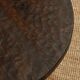 Hand-Hammered Solid Wood Coffee Table, 1970s