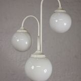 Floor lamp with three opaline balls