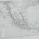 Old political map of the United States and Mexico by Larousse.