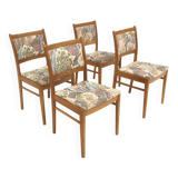 4 Scandinavian oak chairs, Sweden, 1960