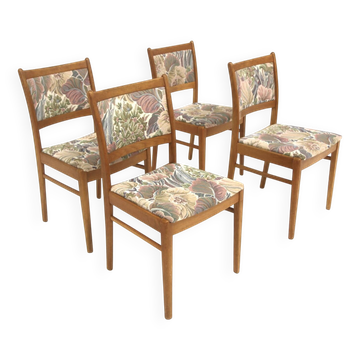 4 Scandinavian oak chairs, Sweden, 1960