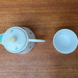 Teapot or coffee pot with cup from the German postmodern VIP collection by Seltmann Weiden, set of 2.