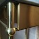 Table d'appoint en laiton et marbre
