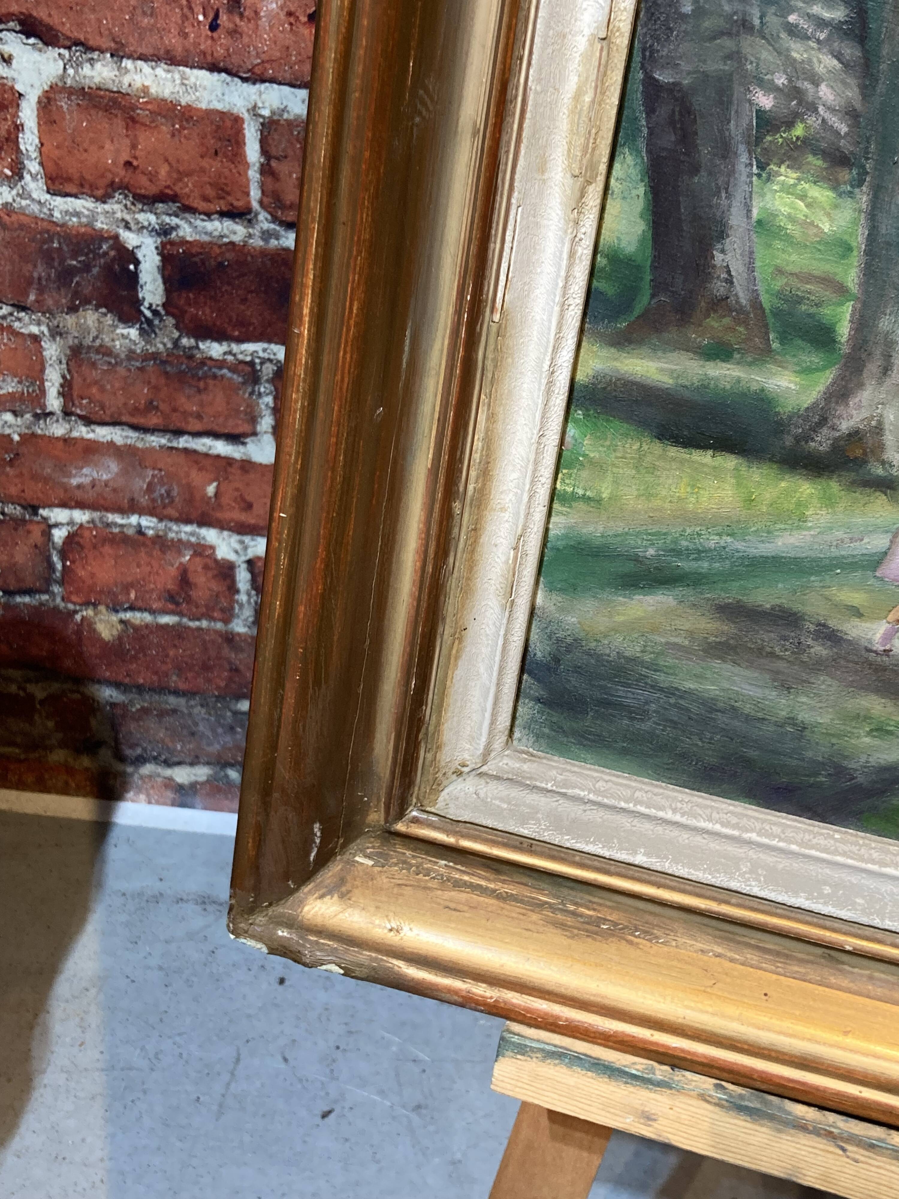 Original acrylic framed on two sides by J. Sabyt