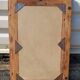 Rectangular mirror in polychrome wood