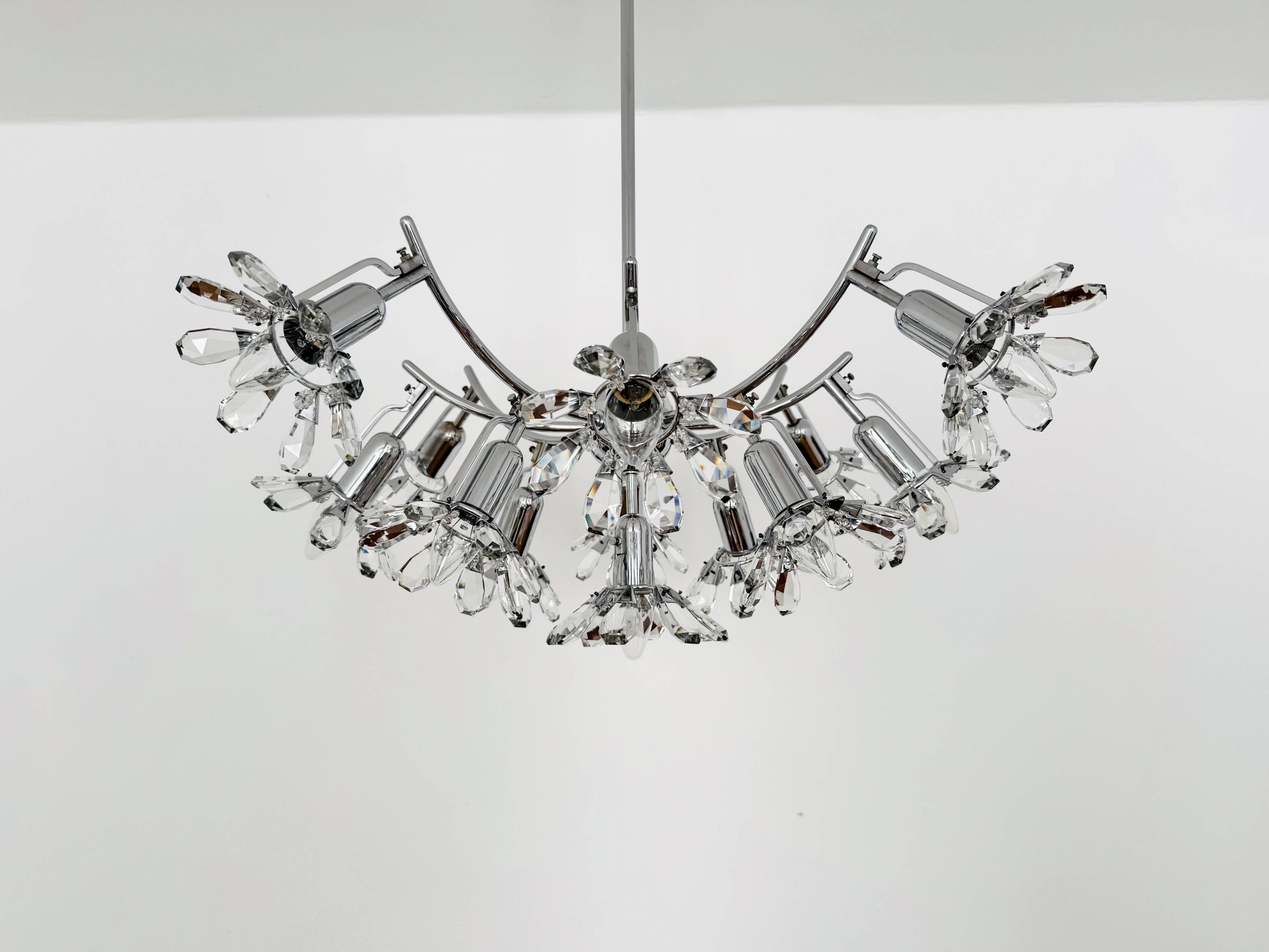 Crystal Glass Chandelier by Bakalowits
