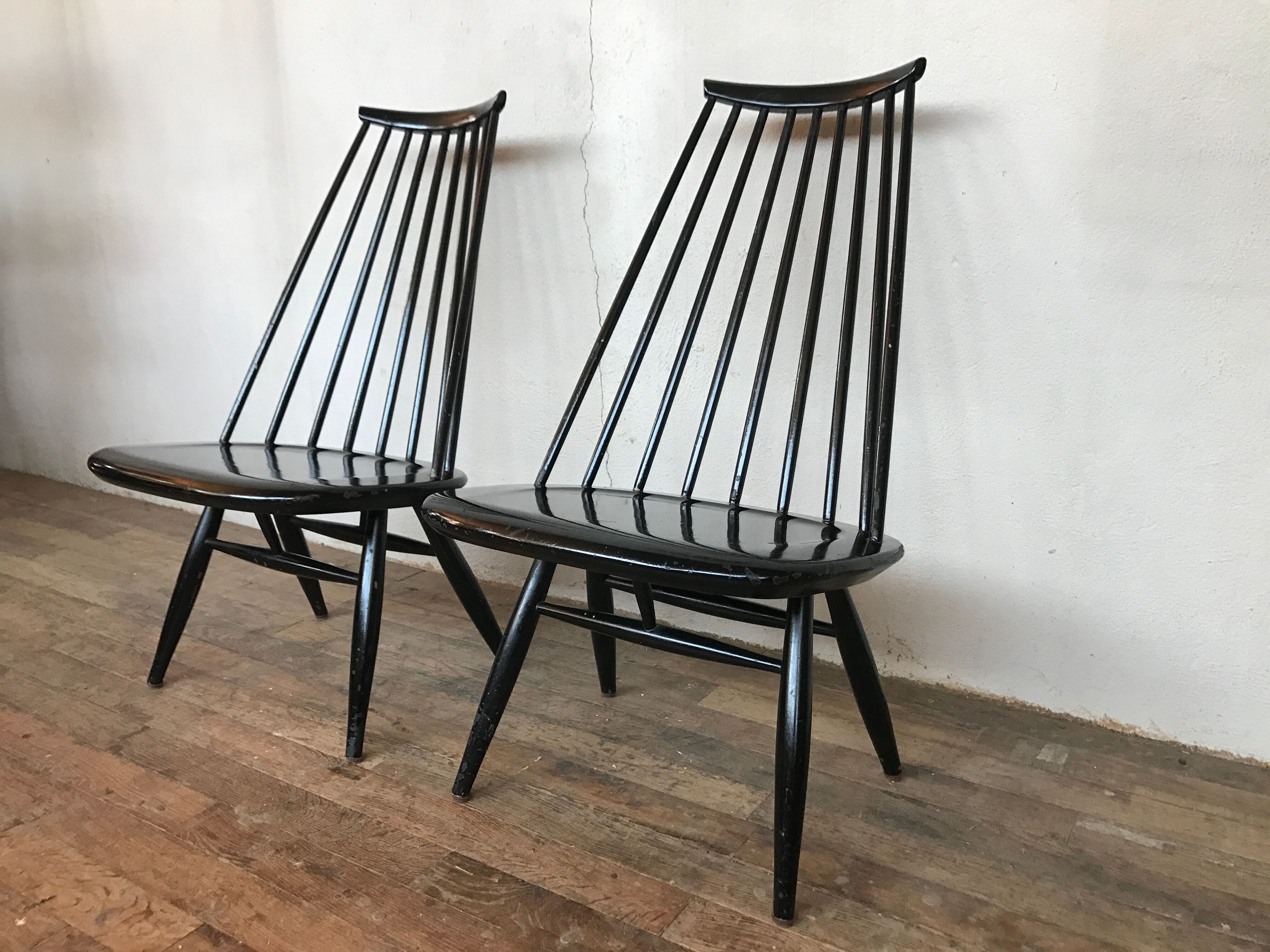 Fauteuils mademoiselle de Ilmari Tapiovaara design 1960 Edsby Verken