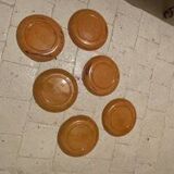 Set of 6 PH Ravel Decroix d'Aubagne plates
