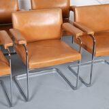 Set of 6 De Sede RH 305 Dining Chairs by Robert Haussmann in Cognac Leather