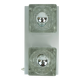 no. 1 of 2 mid century peill & putzler SCONCE with 2 glass cubes 60s/70s