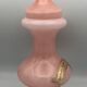 Old bonbonnière in opaline glass pink and white p. schneider 28 cm