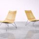 Pair of Scandinavian Scandia Easy Chairs by Hans Brattrud for Fjordfiesta