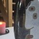 Superb anthropomorphic vase in glazed artisanal stoneware by Remy Lacombe.