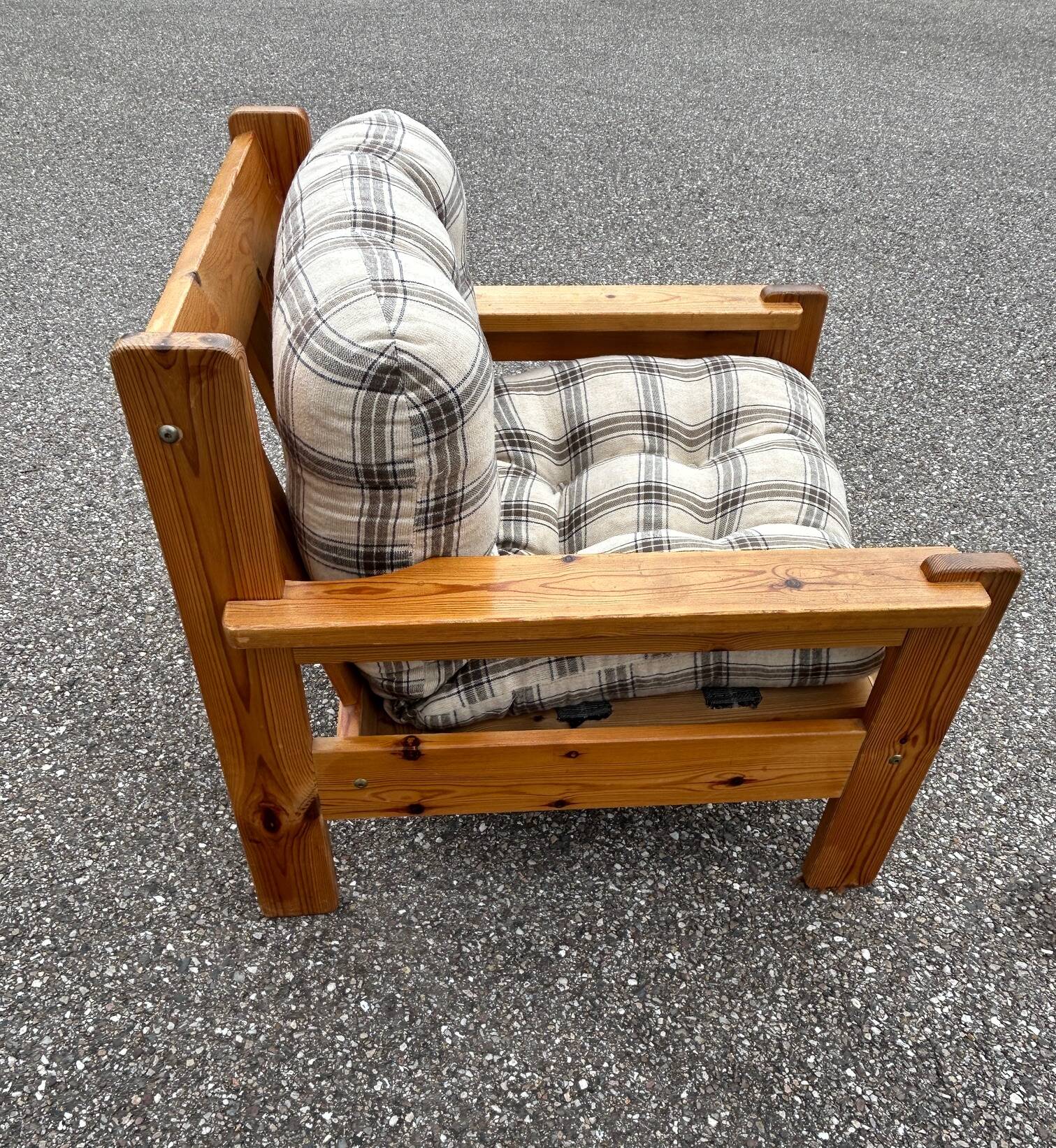 70s brutalist armchair