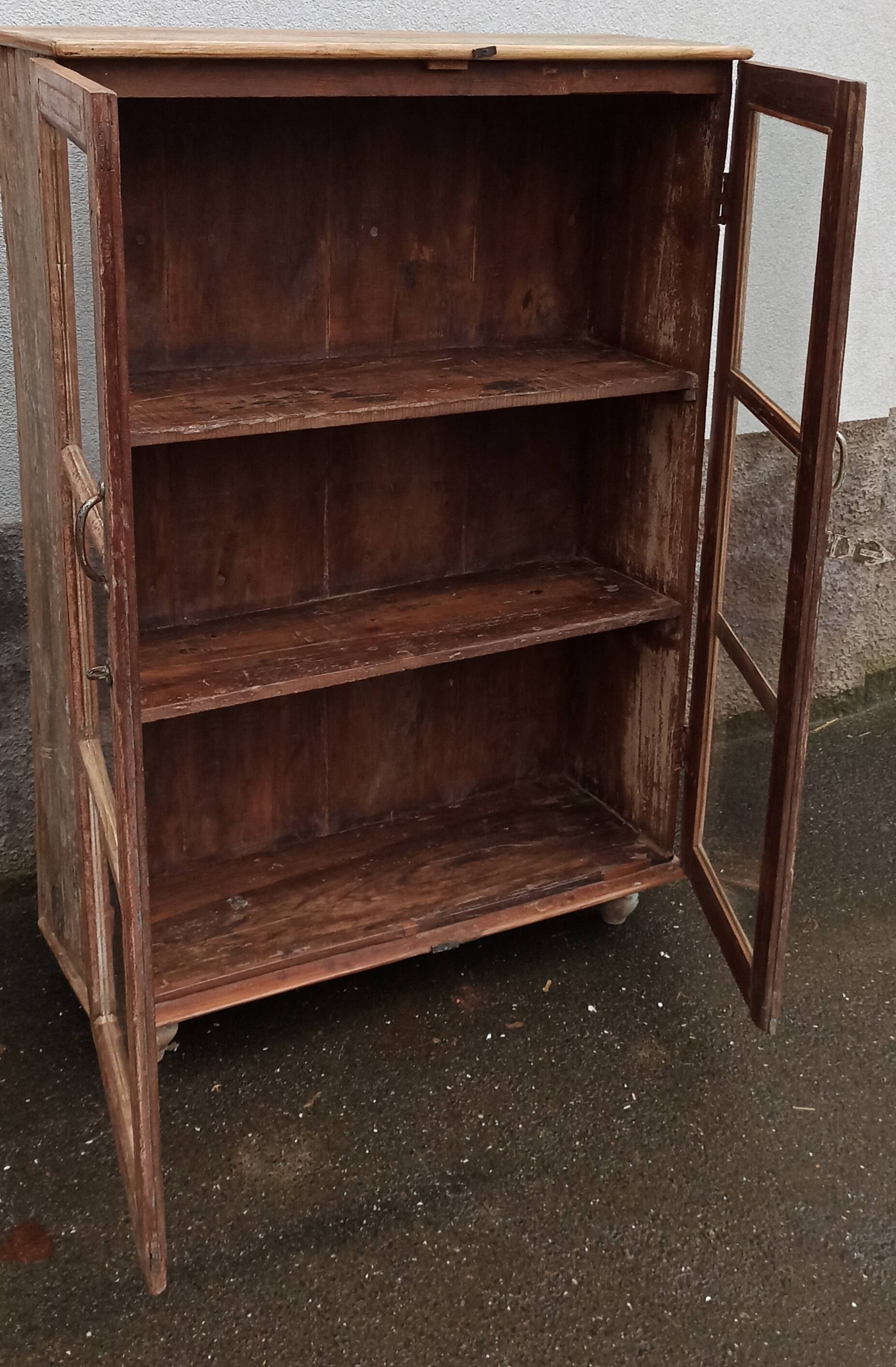 Old glass cabinet