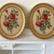 Canevas vintage motif roses