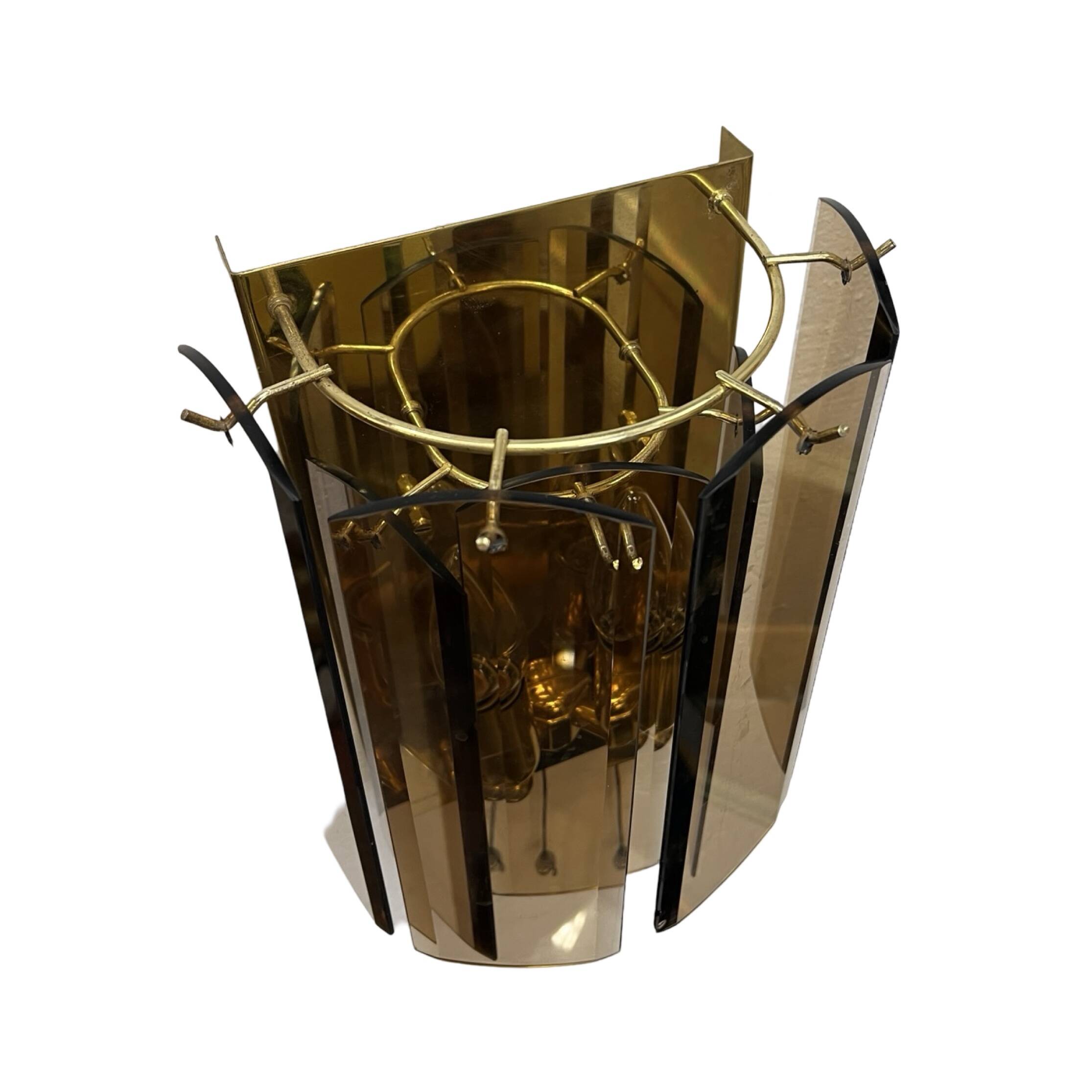 Wall lamp sconce in Hollywood Regency style, Sölken Leuchten, Germany, 1980